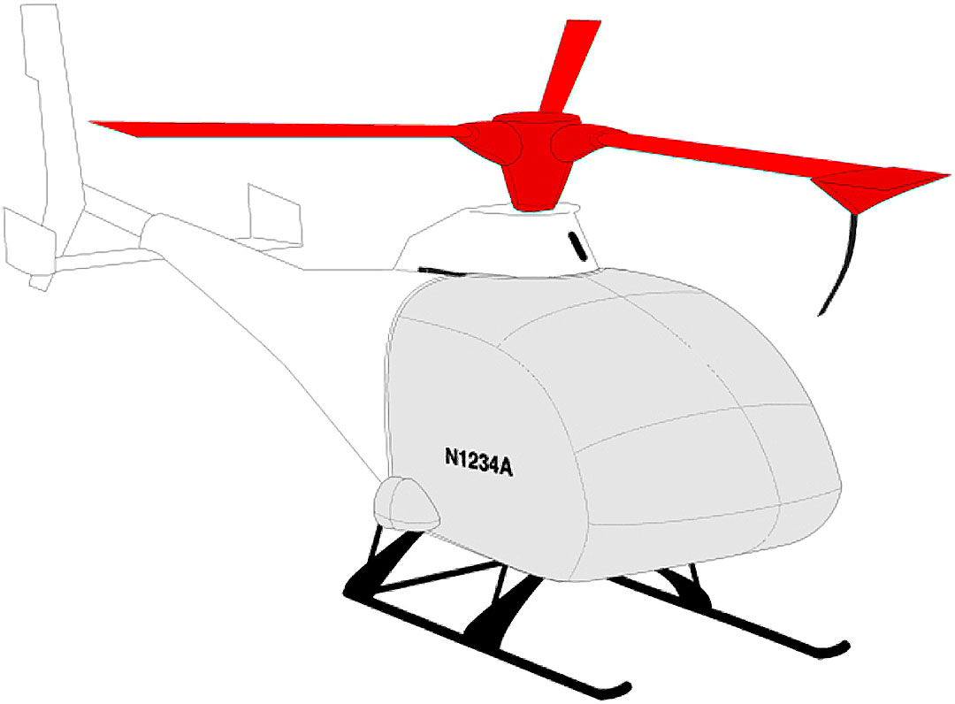 Bubble, Rotor Hub & Blade Covers (Illustration)