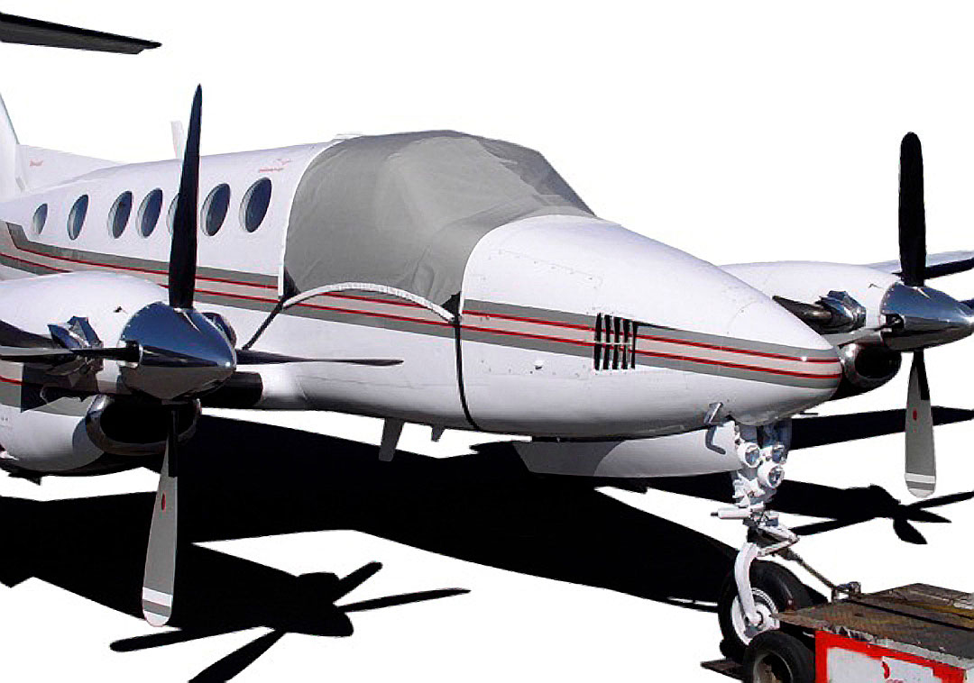 King Air 200/300 Snap-On Windshield Cover