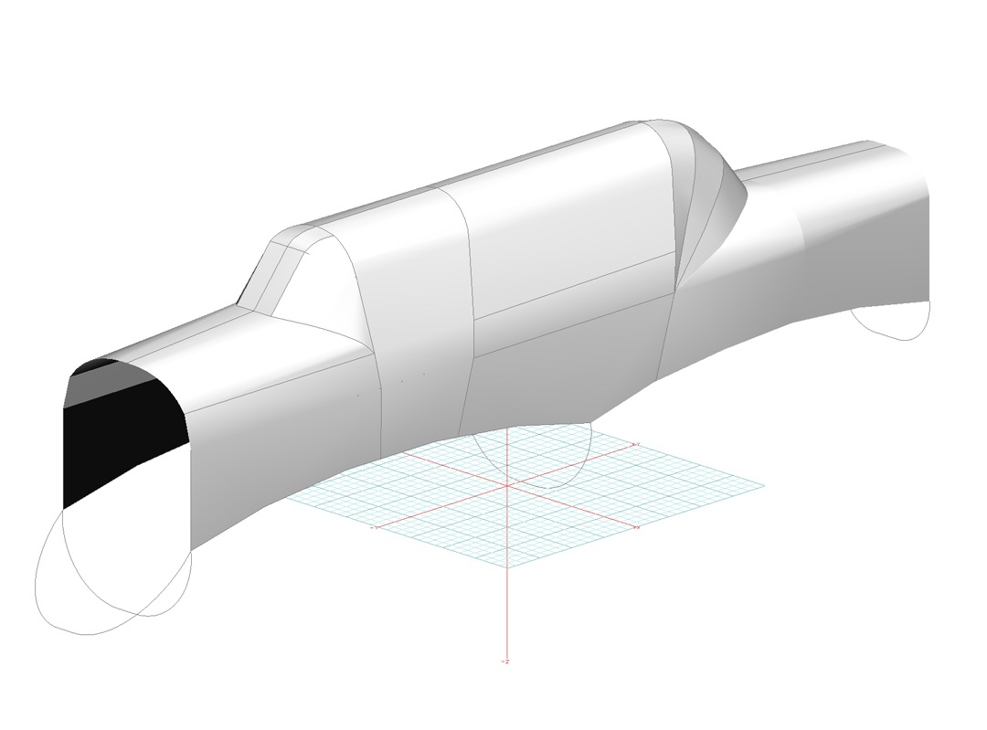 Pilatus P-2 Canopy Cover, 3D model