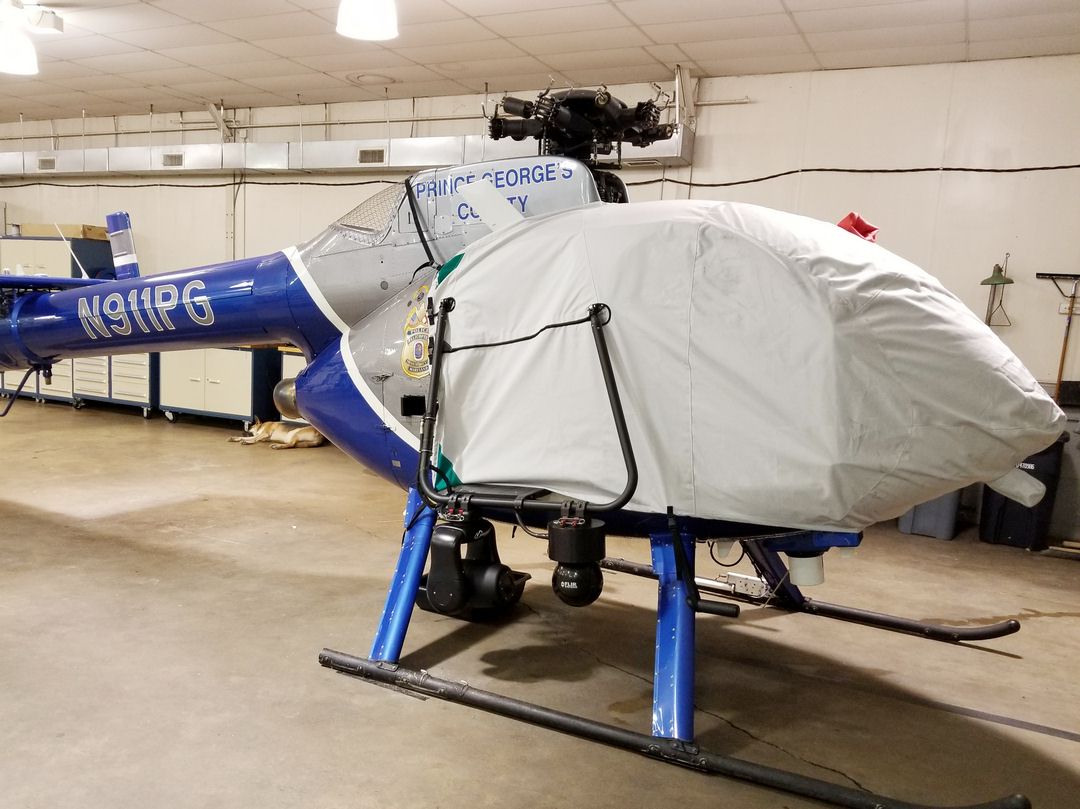 McDonnell Douglas MDD 520 Notar Bubble Cover, with special missions equipment.