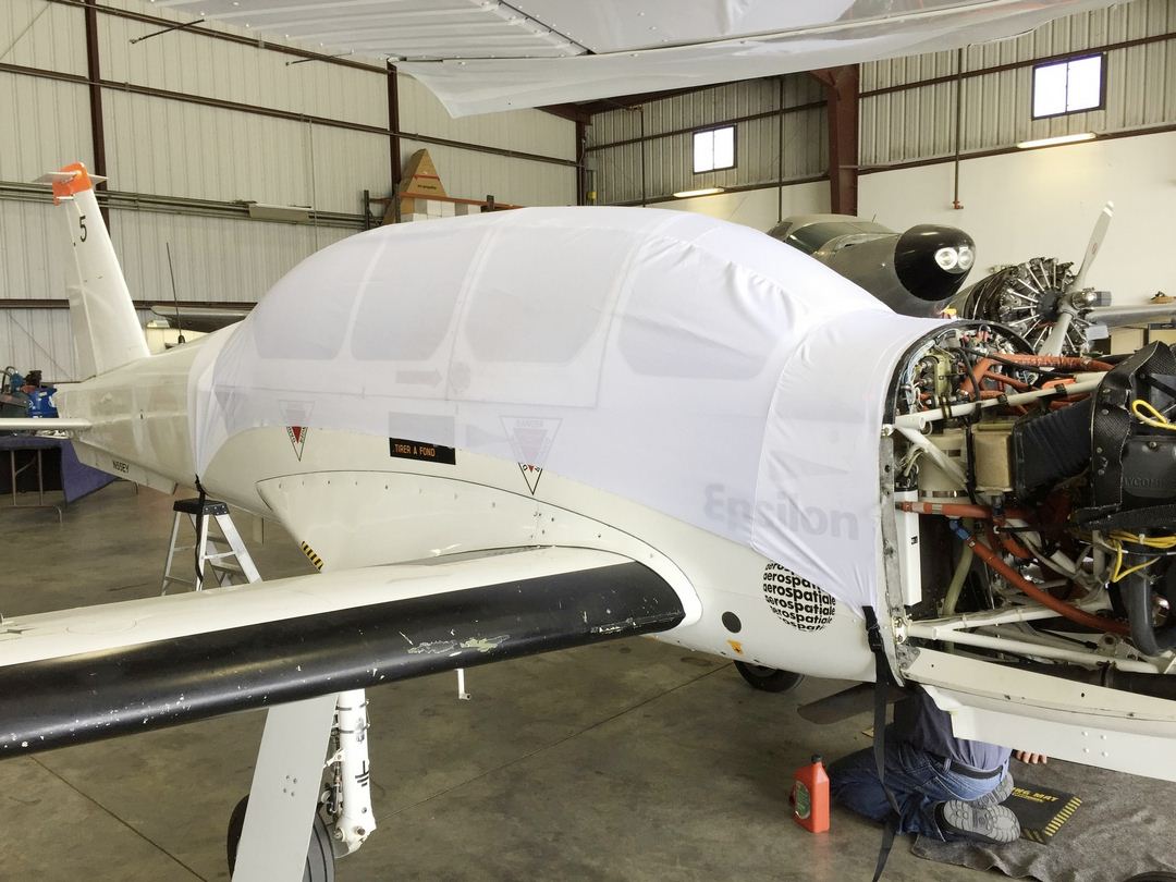 Socata TB30 Epsilon Canopy Cover, test fit cover