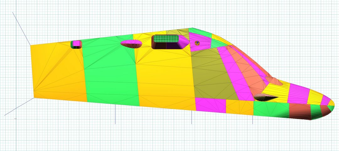 Agusta Leonardo A169 Bubble Cover with Wire Strike, 3D model