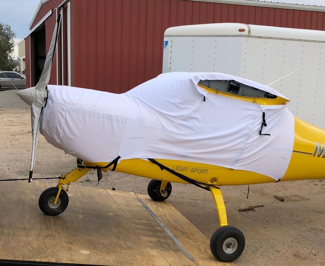 FK-Lightplanes FK-9 Canopy & Engine Covers, test fit covers