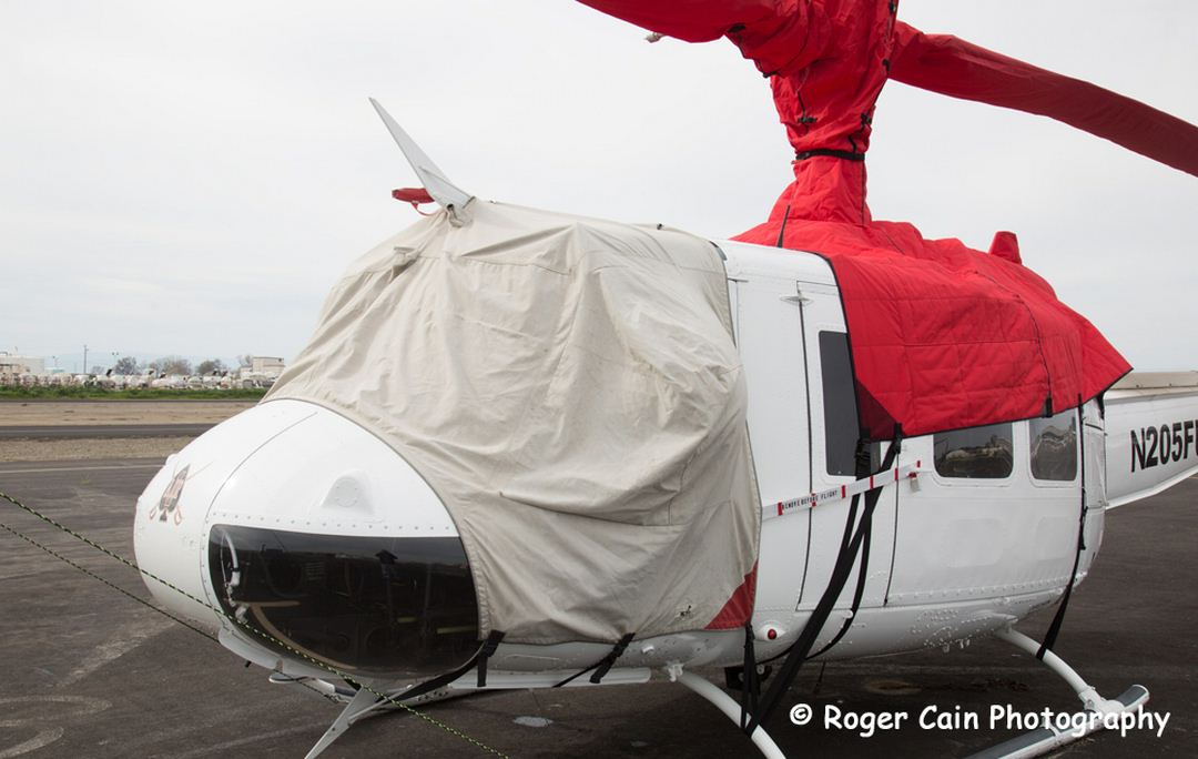 Bell 205 Engine, Rotor Mast, Blades & Forward Cabin Covers