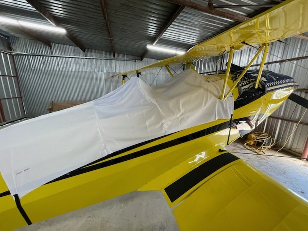 Bucker Jungmann BU-131 Canopy Cover, test fit cover